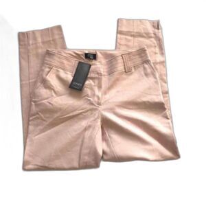 NWT $80 Jones New York Pants Stretch Career Sz 4 Rose Smoke Blush Pink Insm 28"